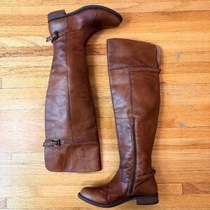 Must Have Vintage Over The Knee Brown Riding Boots